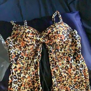 Tummy control bathing suit